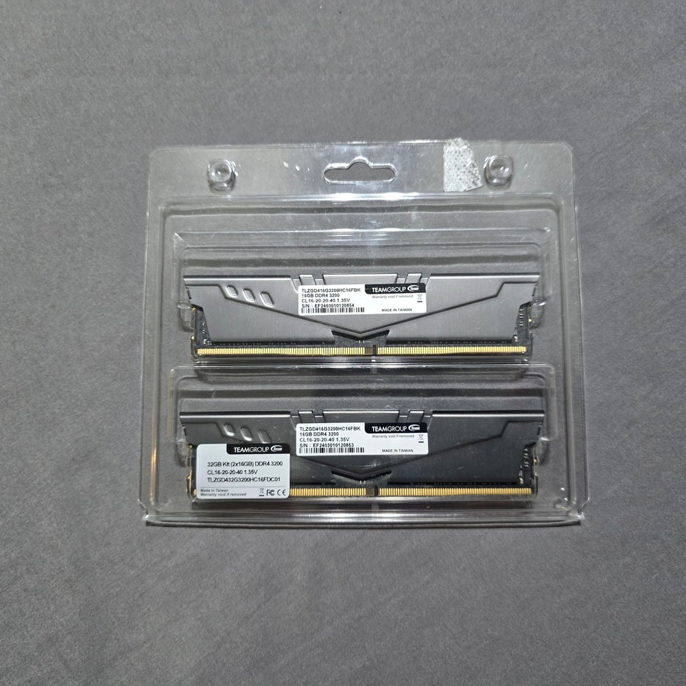 TeamGroup TForce Vulcan Z 32GB Kit (2x16GB) DDR4 3200 RAM TLZGD432G3200HC16FDC01